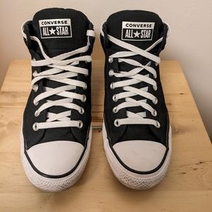 Men's 10 1/2, Black/White, Converse